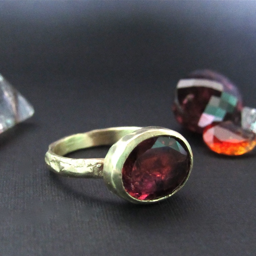 14k solid yellow Gold ring.